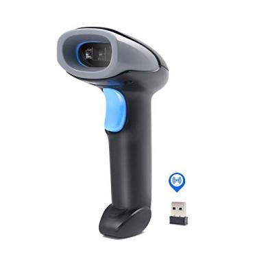 Imagem de Scanner de código de barras portátil 1D/2D/QR Code Scanner 2.4G sem fio e USB leitor de código de barras compatível com Windows Mac Linux para supermercado varejo biblioteca logística armazém