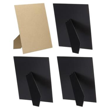 Imagem de PATIKIL Pacote com 4 cavaletes traseiros para porta-retratos, 20 x 25,4 cm de substituição, cavalete traseiro para quadros, quadro fotográfico faça você mesmo, preto