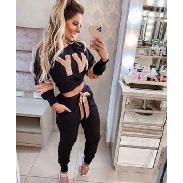 Imagem de Conjunto Moletom Detalhe Em Pelinho Blusa E Calça Laço Ny - Luh May, 3