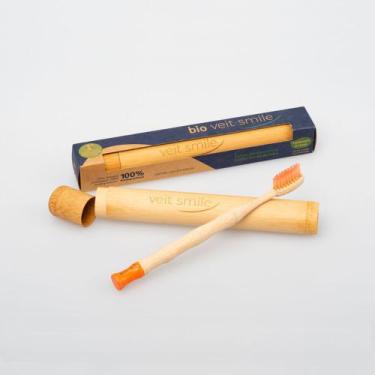 Imagem de Escova Bio Veitsmile Tube Laranja - Case de Bambu
