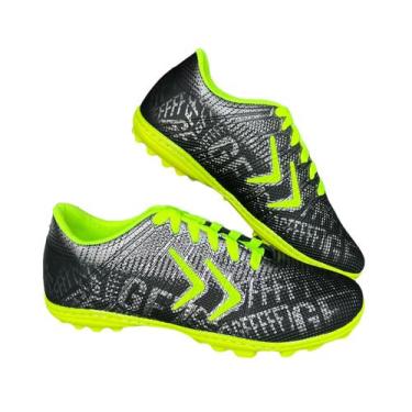 Imagem de Chuteira Society E Salão Quadra Grama Sintética - GF7 Sports, 02 preto