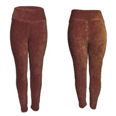 Imagem de Calça Legging Feminina Veludo Cotelê Cintura Alta 4 Estações - JAVA MO