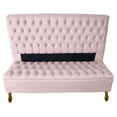 Imagem de Jogo Cabeceira + Recamier Baú Iza Para Cama Box Casal Queen 160 Cm - S