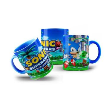 Imagem de Caneca de Porcelana Novo Sonic Superstars 2023 Lançamento - LaVince