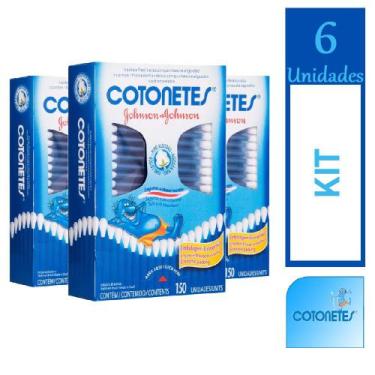 Imagem de 6 Hastes Flexíveis Johnson&Johnson Cotonetes Caixa 150 Un - Jonson&Jon
