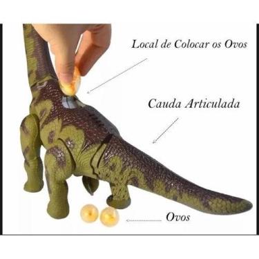 Imagem de Dinossauro Eletrônico Bota Ovos Anda  e muito legal.. - toy king