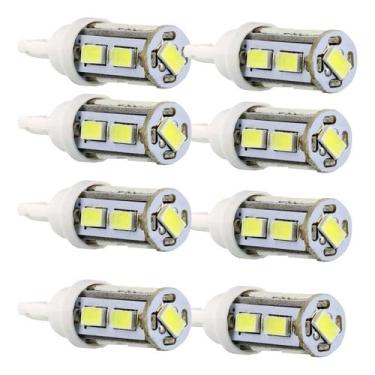 Imagem de Kit 8 Lâmpadas Tiger Pingão T10 9 Leds - Tiger Auto
