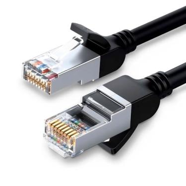 Imagem de Cabo de Rede RJ45 Cat6 UTP Macho 2 Metros Preto Alta Velocidade Transmissão Eficiente Estável Design Flexível Ideal para Escritórios e Home Office
