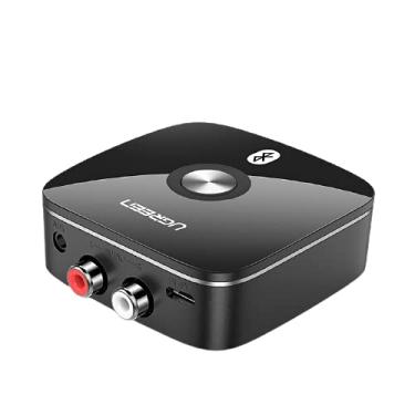 Imagem de Adaptador Receptor Áudio Bluetooth 5.0 Aptx LL Ugreen Transmissor RCA Receptor 5.0 aptx ll 3.5mm / Adaptador sem Fio música Para TV Carro, RCA Bluetooth 5.0 Transmissor de áudio (AptX com linha 2RCA)