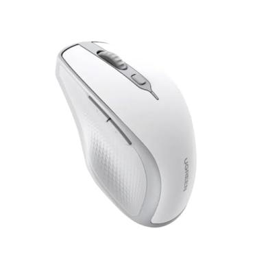 Imagem de Mouse Bluetooth Sem Fio Sensor 4000Dpi Conexão Wireless 2,4GHz Branco Design Ergonômico Ideal para Escritório Jogos trabalho Ampla Compatibilidade Conexão Estável e Rápida MPOWER
