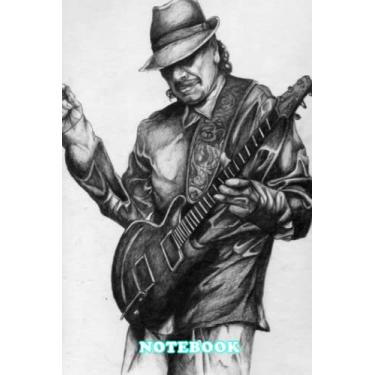 Imagem de Notebook : Carlos Santana Santana Rock band Notebook 100 pages | Collage Lined Pages Journal | Thankgiving Notebook | Diary For Students, Teens, and Kids #92