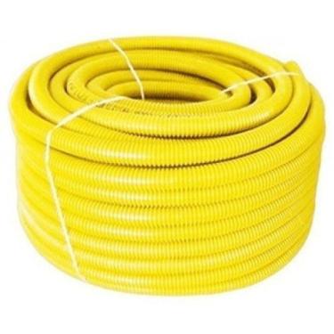 Imagem de 50 Metros Eletro Duto Conduíte Corrugado 3/4 Amarelo