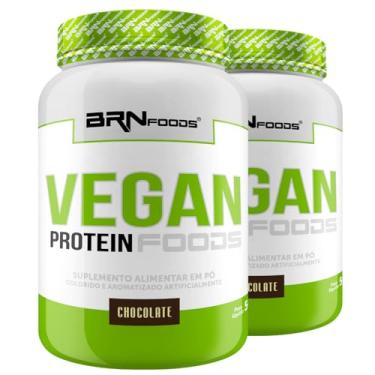 Imagem de Kit 2x Vegan Protein Chocolate 2kg - BRN Foods