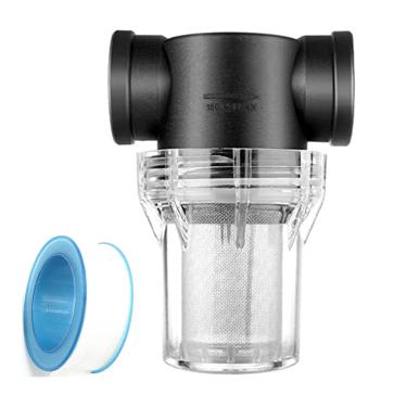 Imagem de shuangtong Filtro de sedimentos para lavadora de pressão, filtro de aço inoxidável, tela 40 mesh para entrada de água de jardinagem ao ar livre, conector de rosca fêmea de 3/4 polegadas