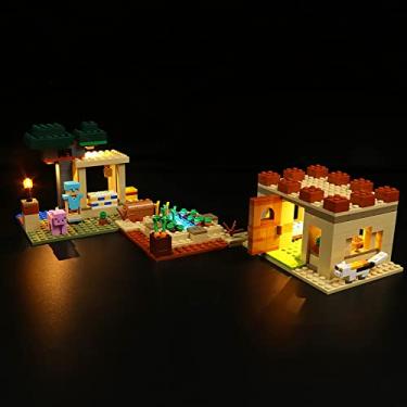 Imagem de VONADO Led Light Kit Compatible with Lego Minecraft The Villager Raid 21160 (No Model), Decoration Lighting Kit Compatible with Lego 21160 Bricks, Creative DIY Light Kit