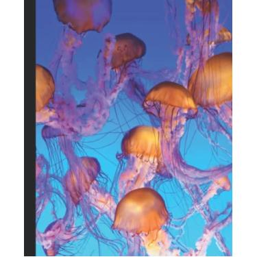 Imagem de Caderno de diário geleias dançantes: caderno de papel pautado largo | meninas, meninos, crianças, adolescentes, estudantes, adultos (18 x 23 cm, 200 páginas, caderno de exercícios forrado)