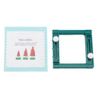 Imagem de Ferramenta de Fabricação de Borla, Comprimento Ajustável, Máquina de Tecelagem de Borla de Plástico, Ferramenta Artesanal de Borla para Amantes de Artesanato de tricô Manual