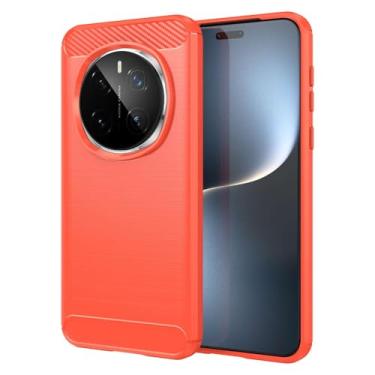 Imagem de Capas Compatível com Honor Magic7 Pro,Resistente a riscos,Anti-impressão digital e proteção contra quedas.Botão de pressão flexível Proteção completa -Red