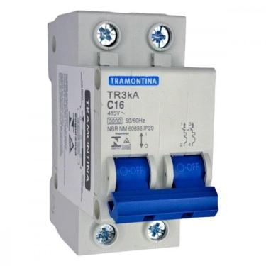 Imagem de Disjuntor Tramontina ''Din'' Bipolar 16A. C - TRAMONTINA ELETRIK
