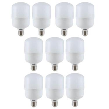 Imagem de Kit 10 Lâmpadas Bulbo LED Branco Frio 20W HP Avant Bivolt Base E27 BR6