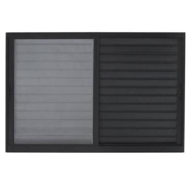 Imagem de Veneziana Sem Grade 3 Folhas Linha 25 - Prover Esquadrias, 100x150, Pr