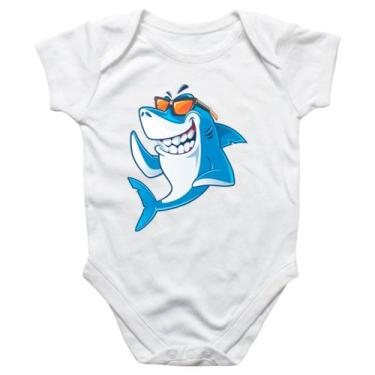 Imagem de Body intantil Tubarao verao oculos de sol - Alearts, M