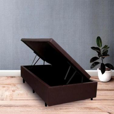 Imagem de Cama Box Baú Solteiro Especial Blindada 78x188x40cm - Master Box Colch