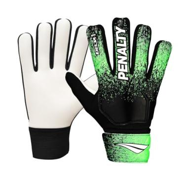 Imagem de Luva de Goleiro Penalty Infantil Delta 1 Para Todos os Pisos (Preto+Verde, G)