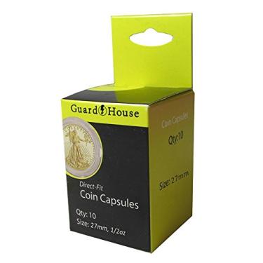 Imagem de Guardhouse 27mm Direct Fit Coin Capsule for ½ Ounce American Gold or Platinum Eagle or Other Similar Sized Coins Pack of 10