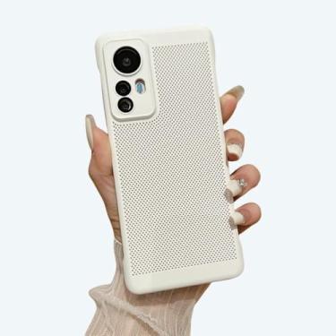 Imagem de Capa de malha respirável ultrafina com dissipação de calor para Xiaomi Mi 12 13 11 Lite para Redmi Note12 11 10 9 Pro K60 Capa dura lisa fosca, C5, para Note 10 Pro 4G