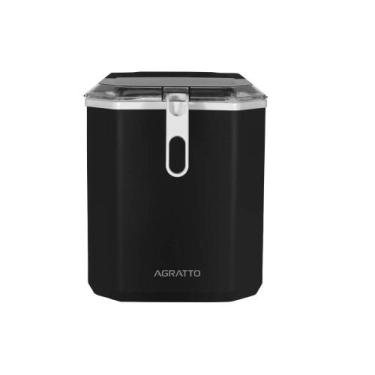 Imagem de Máquina de Gelo Preta 12kg 100w Eco Friendly Agratto - 127v, 110V