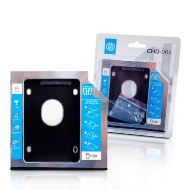 Imagem de Adaptador Caddy 9,5mm para Hd/Ssd 2,5 Sata 3 Aluminio CHD-006 Hoopson