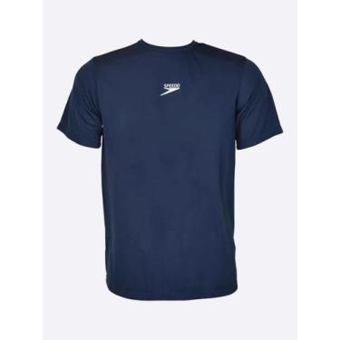 Imagem de Camiseta Speedo Basic Interlock, P, Azul marinho