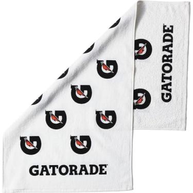 Imagem de Gatorade G Towel, 55,88 cm x 106,66 cm, algodão, branco/preto/laranja
