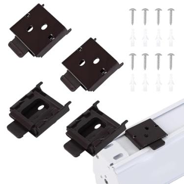 Imagem de YCUHEN Peças de reposição Coolaroo – Estores montados na parte externa, acessório de suporte de varão de cortina, peças de reposição de persianas verticais, suportes de veado e mini suportes de