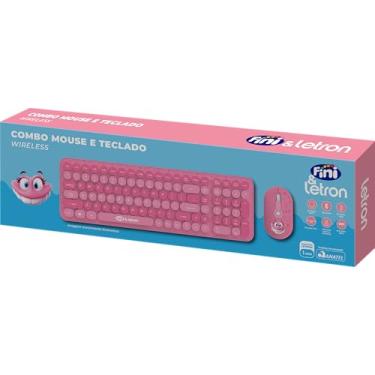 Imagem de COMBO MOUSE E TECLADO FINI WIRELESS COM MINI RECEPTOR LETRON