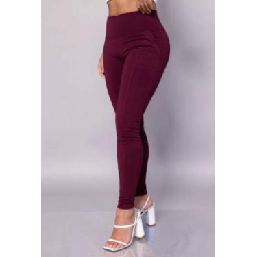 Imagem de Calça Legging Feminina Montaria Forrada Confortável Para Trabalhar Lis