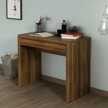 Imagem de Escrivaninha com 1 Gaveta para Estudos 74x90 Cm ME4107 Nogal - Tecno M