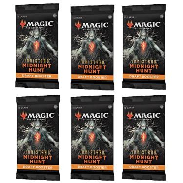 Imagem de 6 Packs Magic: The Gathering Draft Booster Pack Lot MTG Innistrad Midnight Hunt