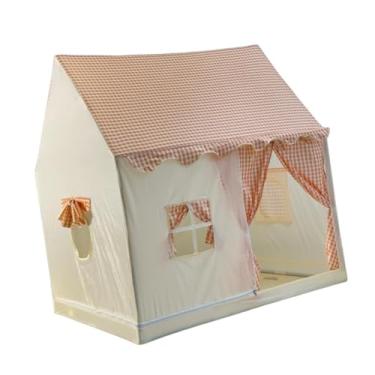 Imagem de EHJRE Barraca Infantil para Jogos, Espaço Amplo com Janela, Decoração Criativa para Quarto de Crianças, rosa