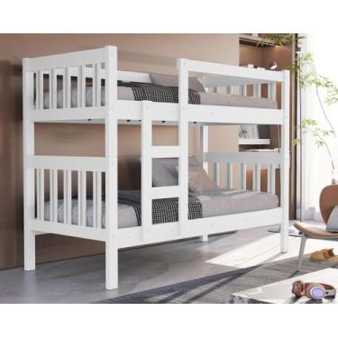 Imagem de Beliche Solteiro Capri MDF Com Grade Proteção Lateral Luxo - Loncie