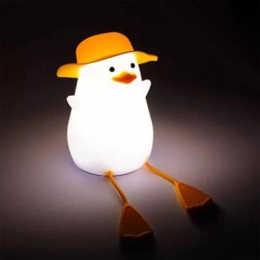 Imagem de Luminária De Silicone Panda Fofo Noturna Sensor De Toque Recarregável 