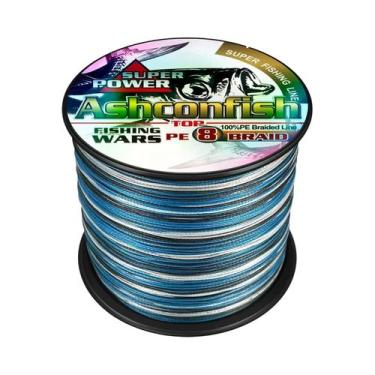 Imagem de Linha De Pesca Trançada De 8 Fios 300M PE Multifilamento 6LB-300LB Ash