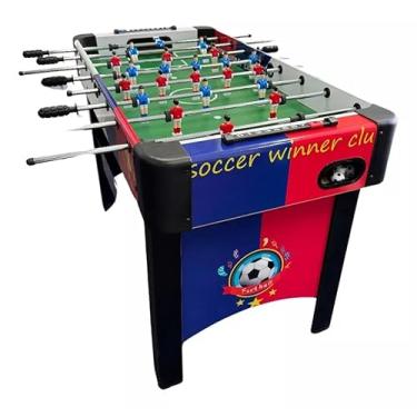 Imagem de Mesa de Pebolim Ahead Sports, 122x61x81,3 cm, MDF com Adesivos Coloridos, 2 Bolas Incluídas
