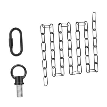Imagem de ＡＷＨＡＯ Cadeia de suspensão de iluminação, corrente de loop de metal, serviço pesado, instalação fácil, corrente de luminária industrial para lustres diy