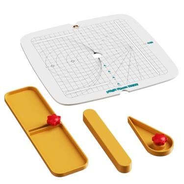 Imagem de ACMER Cortador de papelão para acessórios infantis, ferramenta de corte angular, ferramenta de corte circular, ferramenta de corte reto, placa de escala