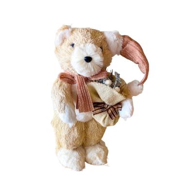 Imagem de Ursinho natalino com laco rose