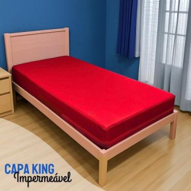 Imagem de Capa Impermeável para Colchão VERMELHA - Casal KING - Miranda Colchões