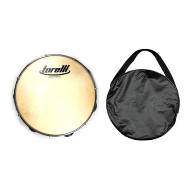 Imagem de Pandeiro 10'' injetado natural pele animal Torelli TP300nt com bag
