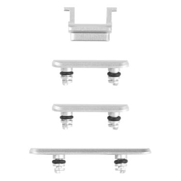 Imagem de Risidamoy Para iPhone 11, botão liga/desliga e botão de volume, botão lateral de substituição, botão de substituição, silencioso, botão de controle de mudo, modelo fixo: A2111 A2221 A2223 (branco)